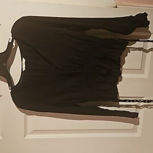 H&M Small Black Long Sleeve  Sheer Top